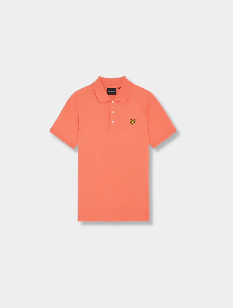 Lyle & Scott - Plain Polo Shirt - Peach