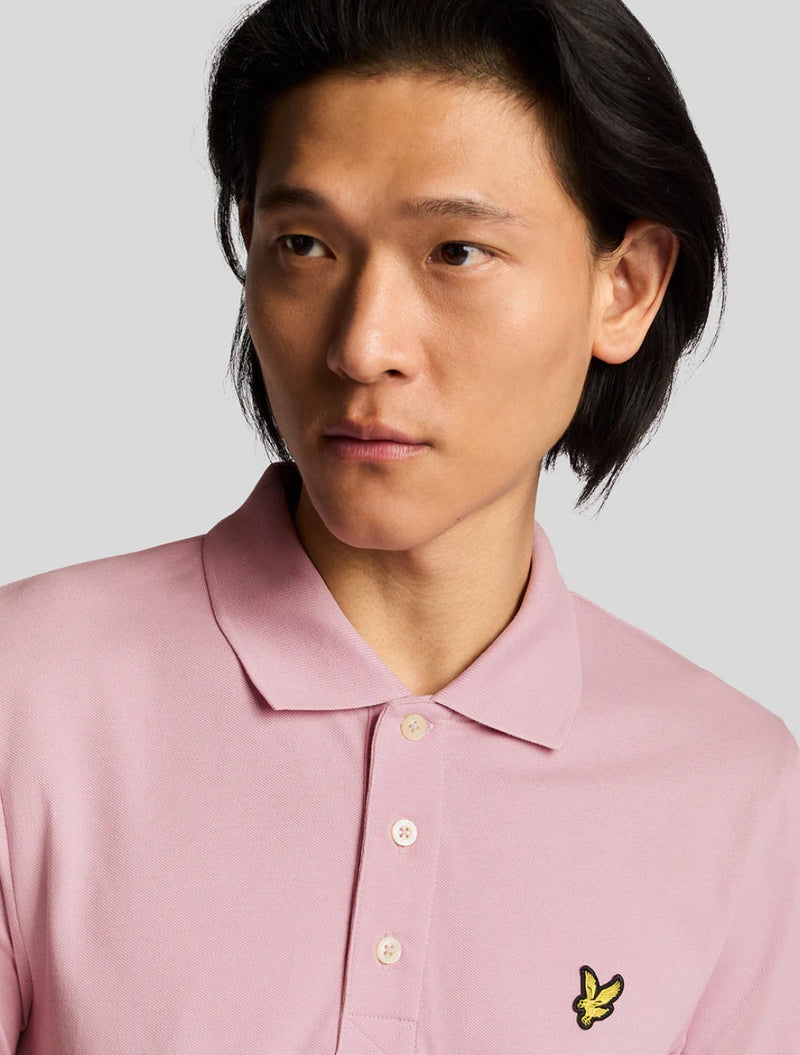 Lyle & Scott - Plain Polo Shirt - Pink