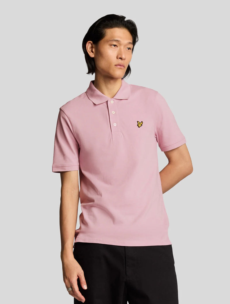 Lyle & Scott - Plain Polo Shirt - Pink