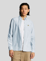 Lyle & Scott - Stripe Oxford Shirt - Light Blue Stripe