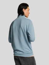 Lyle & Scott - Superfine Quarter Zip Sweatshirt - Light Blue