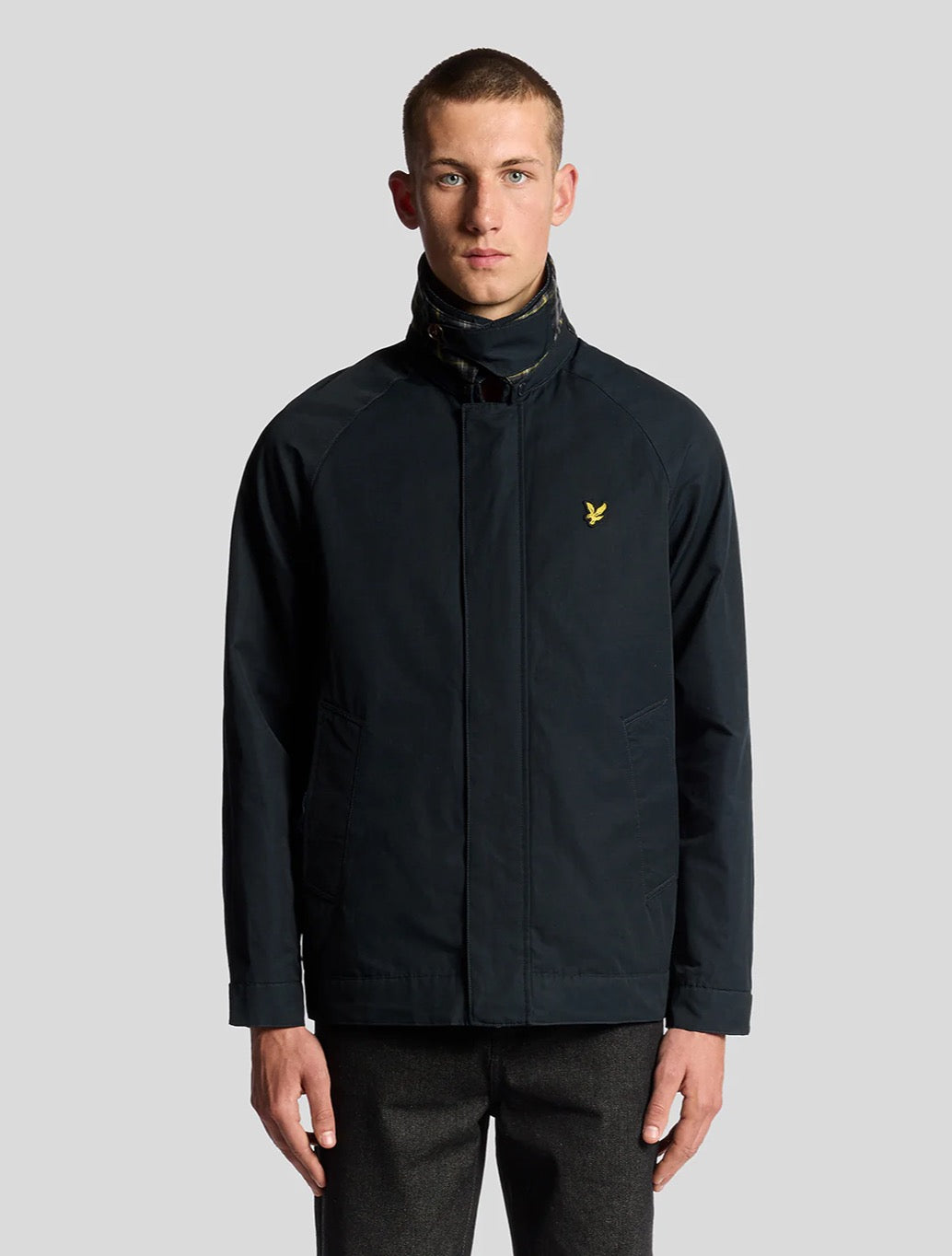 Lyle & Scott - Tartan Lined Hunting Jacket - Navy