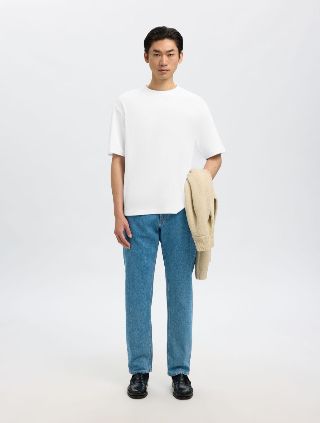 Selected Aspen Loose Fit T-Shirt in White