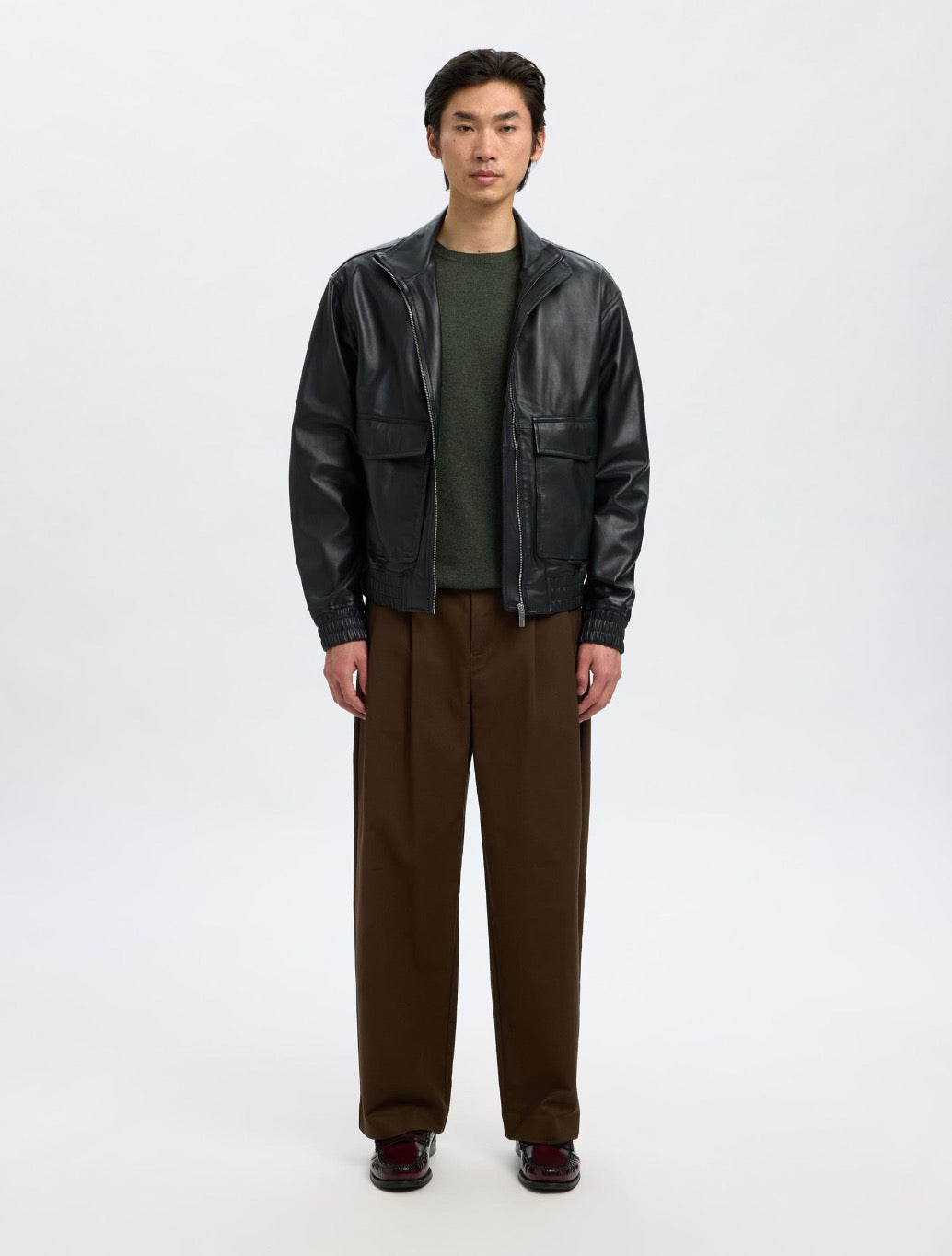 Selected - Berg Crew Neck Jumper - Dark Green