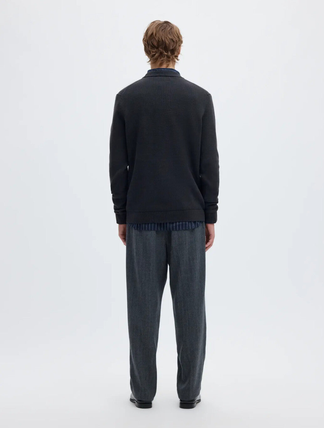Selected Dane Crew Neck Pullover in Sky Captain