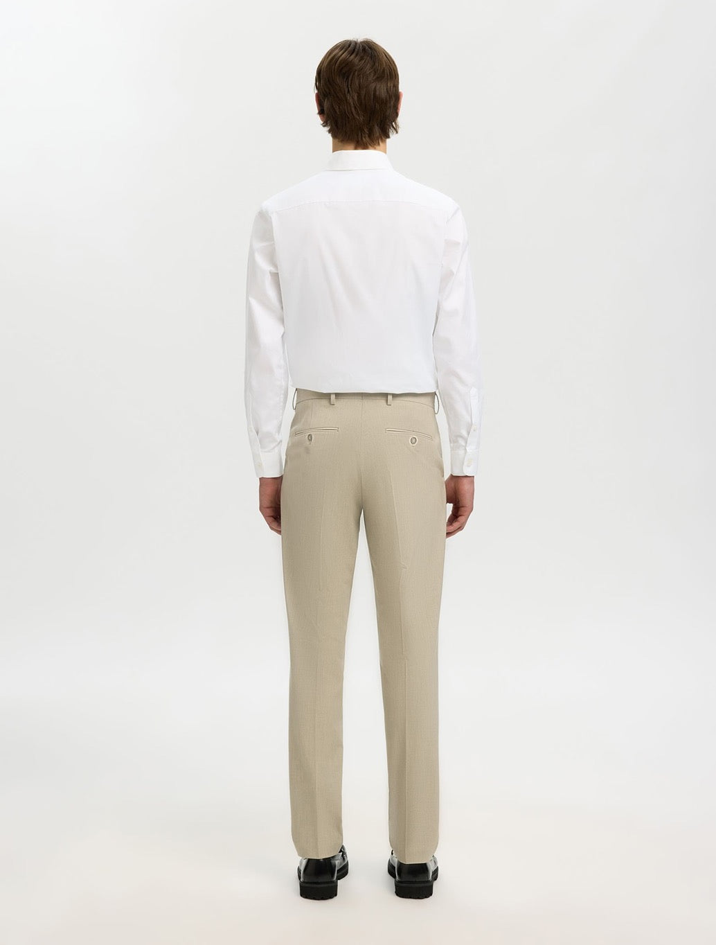 Selected Ethan Long Sleeved Slim Fit Shirt in White