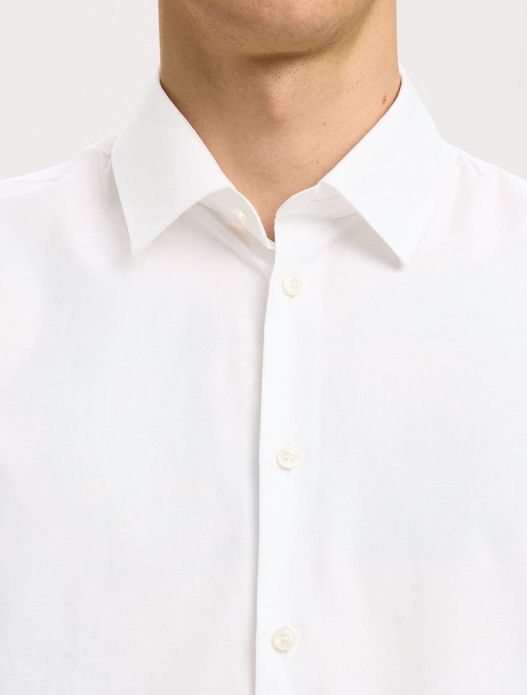 Selected Ethan Long Sleeved Slim Fit Shirt in White