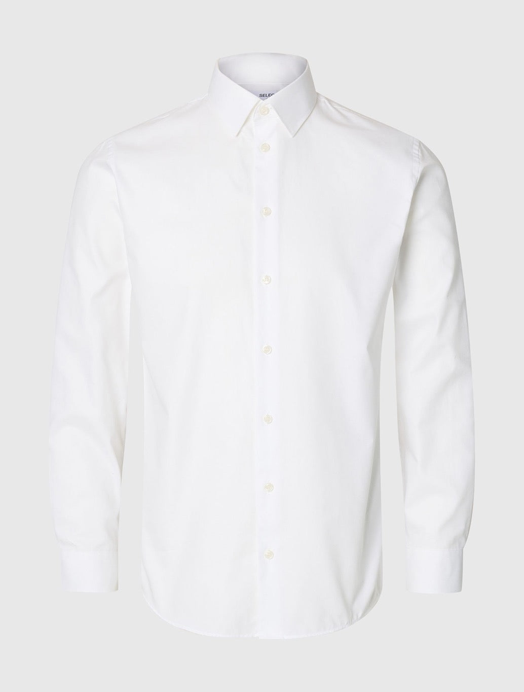 Selected Ethan Long Sleeved Slim Fit Shirt in White