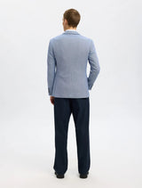 Selected Homme - Alvin Single Breasted Slim-Fit Blazer - Light Blue