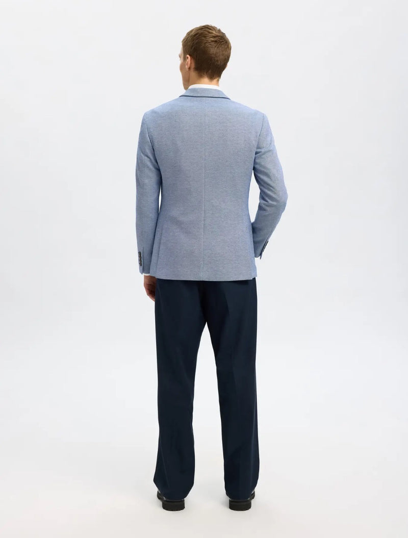 Selected Homme - Alvin Single Breasted Slim-Fit Blazer - Light Blue