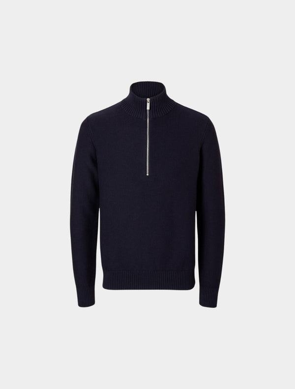 Selected Homme - Axel Half Zip Knit - Navy