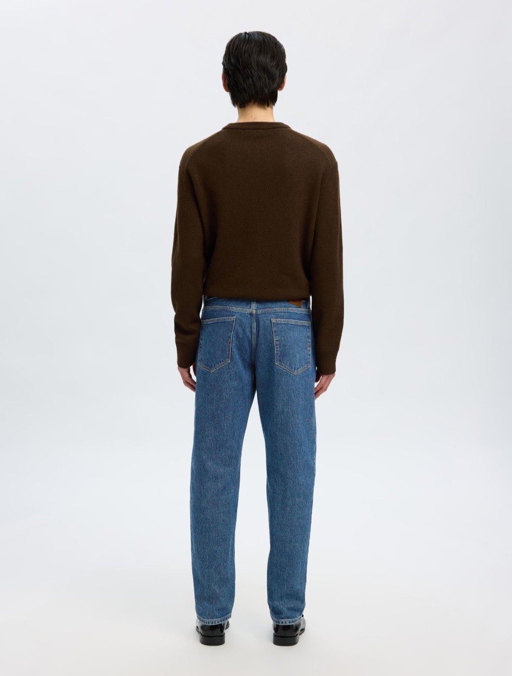 Selected Ben Straight Fit Jean in Denim Blue