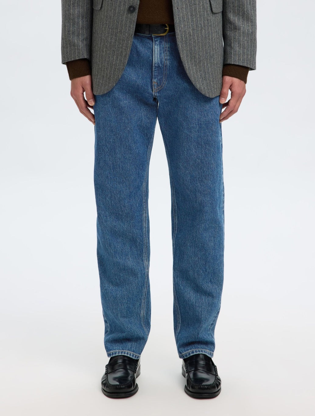 Selected Ben Straight Fit Jean in Denim Blue