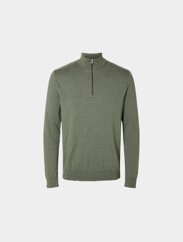 Selected Homme - Berg Zip Knit - Green