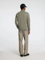 Selected Homme - Berg Zip Knit - Light Khaki