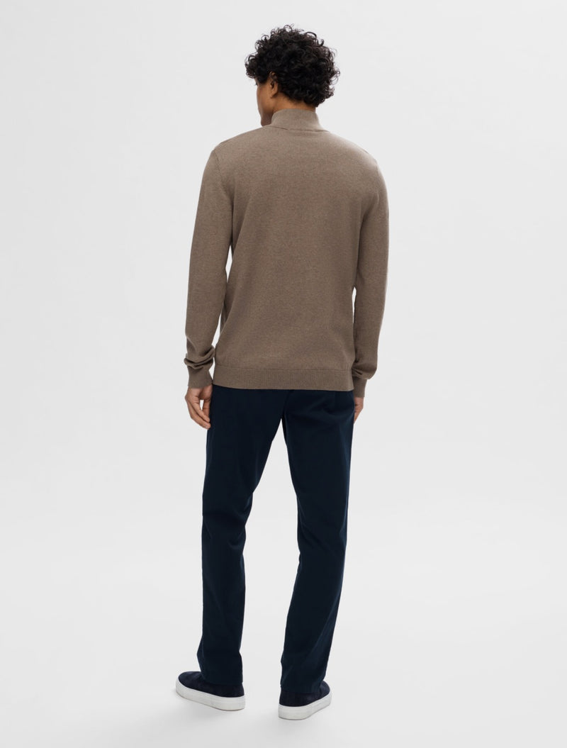 Selected Homme - Berg Zip Knit - Tan