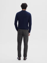 Selected Homme - Knitted Long-Sleeved Polo Shirt - Navy