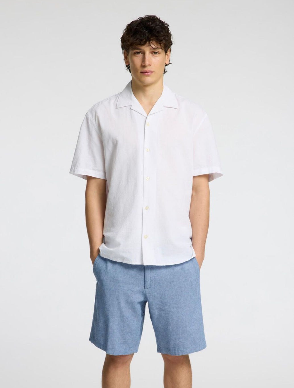 Selected Homme - Brody Comfort Fit Shorts - Light Blue
