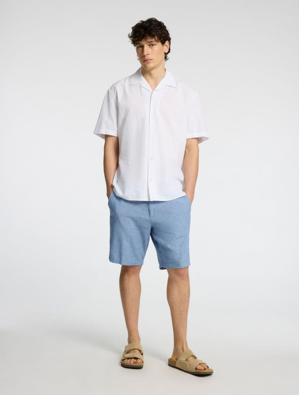 Selected Homme - Brody Comfort Fit Shorts - Light Blue