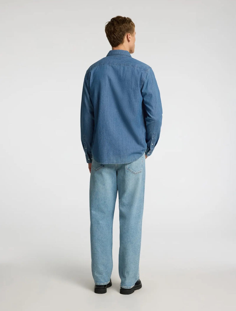 Selected Homme - Carlo Regular Fit Denim Shirt - Denim Blue