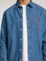 Selected Homme - Carlo Regular Fit Denim Shirt - Denim Blue