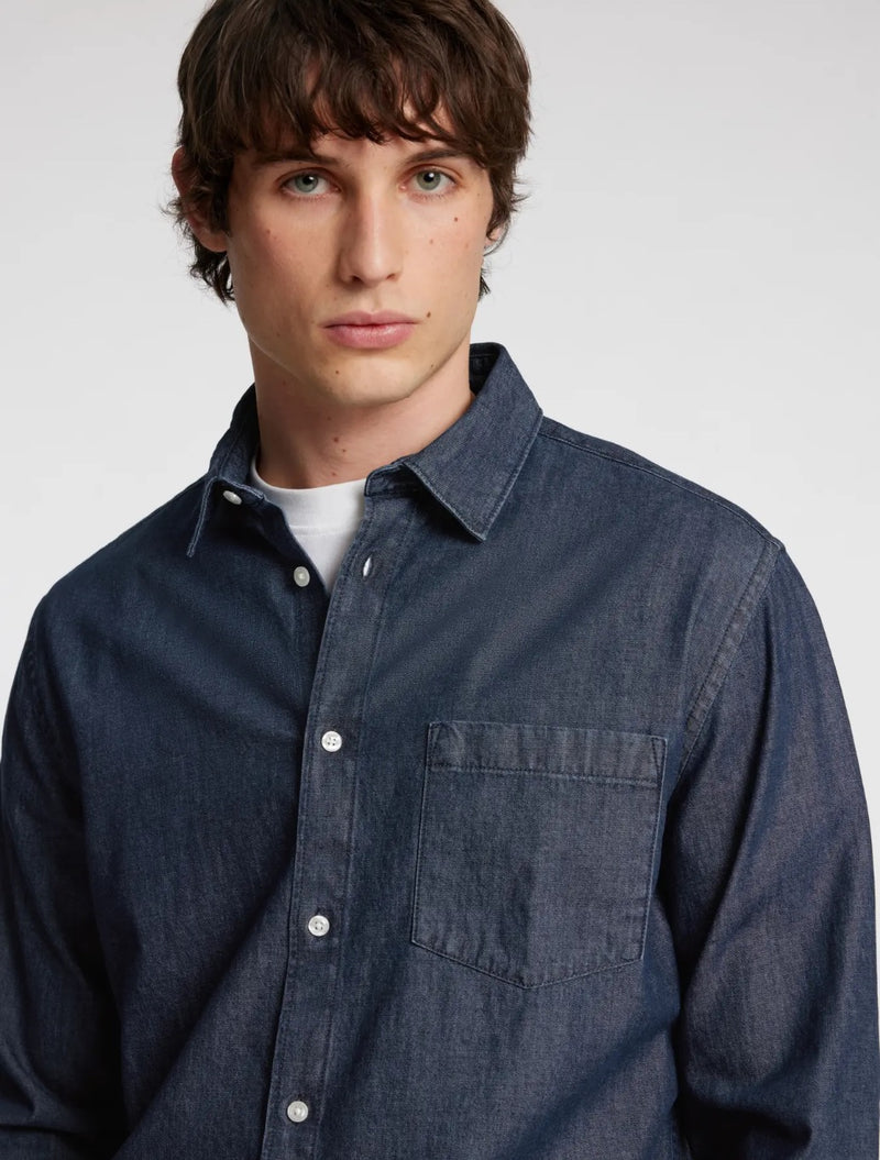 Selected Homme - Carlo Regular Fit Denim Shirt - Denim Dark Blue