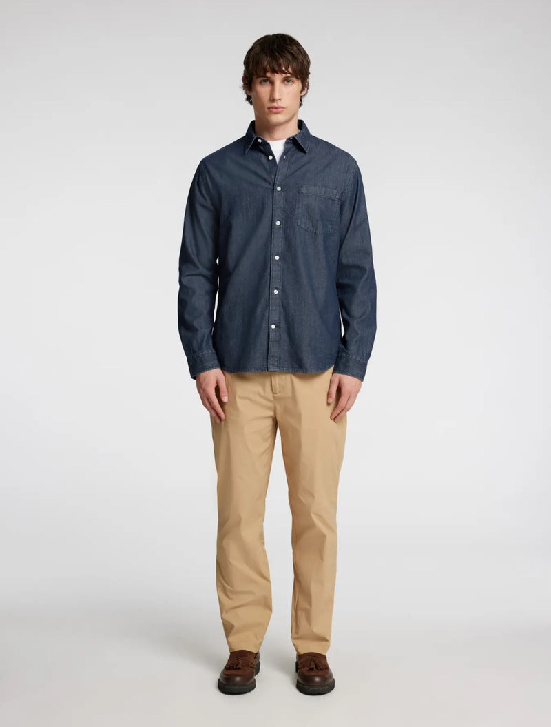 Selected Homme - Carlo Regular Fit Denim Shirt - Denim Dark Blue