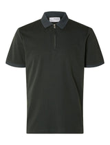 Selected Homme - Zipper Polo Shirt - Khaki