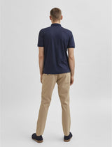 Selected Homme - Zipper Polo Shirt - Navy