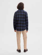 Selected Homme - Flannel Overshirt - Navy Check