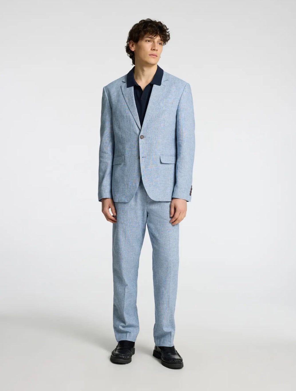 Selected Homme - Malik Single Breasted Regular-Fit Blazer - Light Blue
