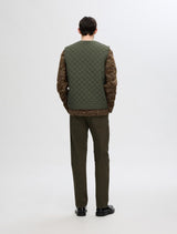 Selected Homme - Marc Quilted Gilet - Dark Green