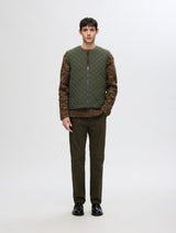 Selected Homme - Marc Quilted Gilet - Dark Green