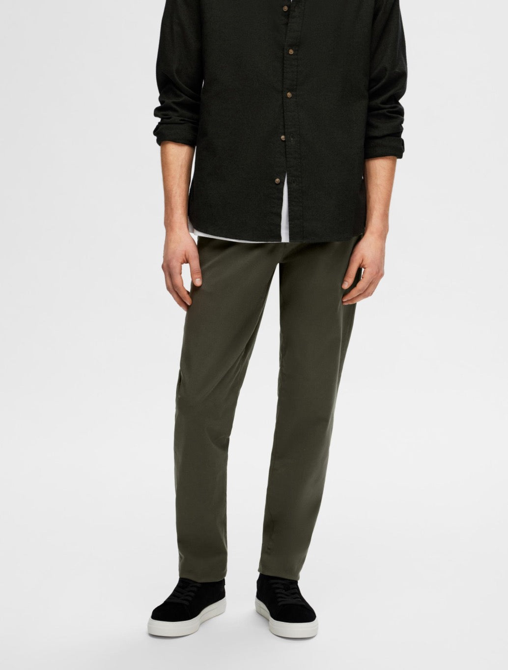Selected - Miles Slim Fit Chino - Dark Green