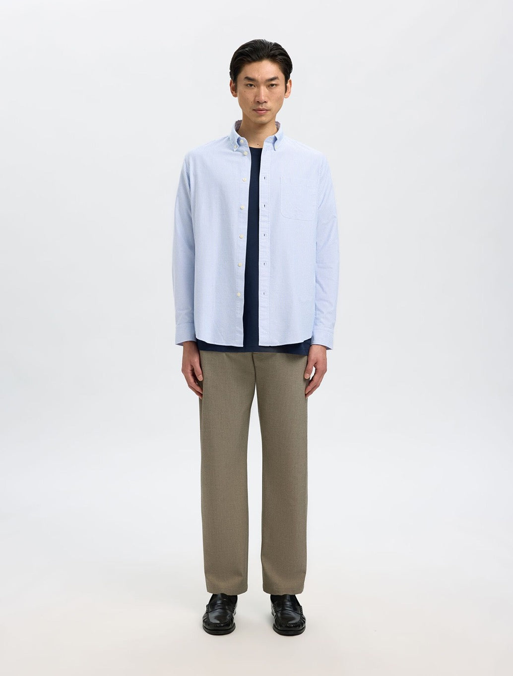Selected - Rick Oxford Shirt - Blue Stripe