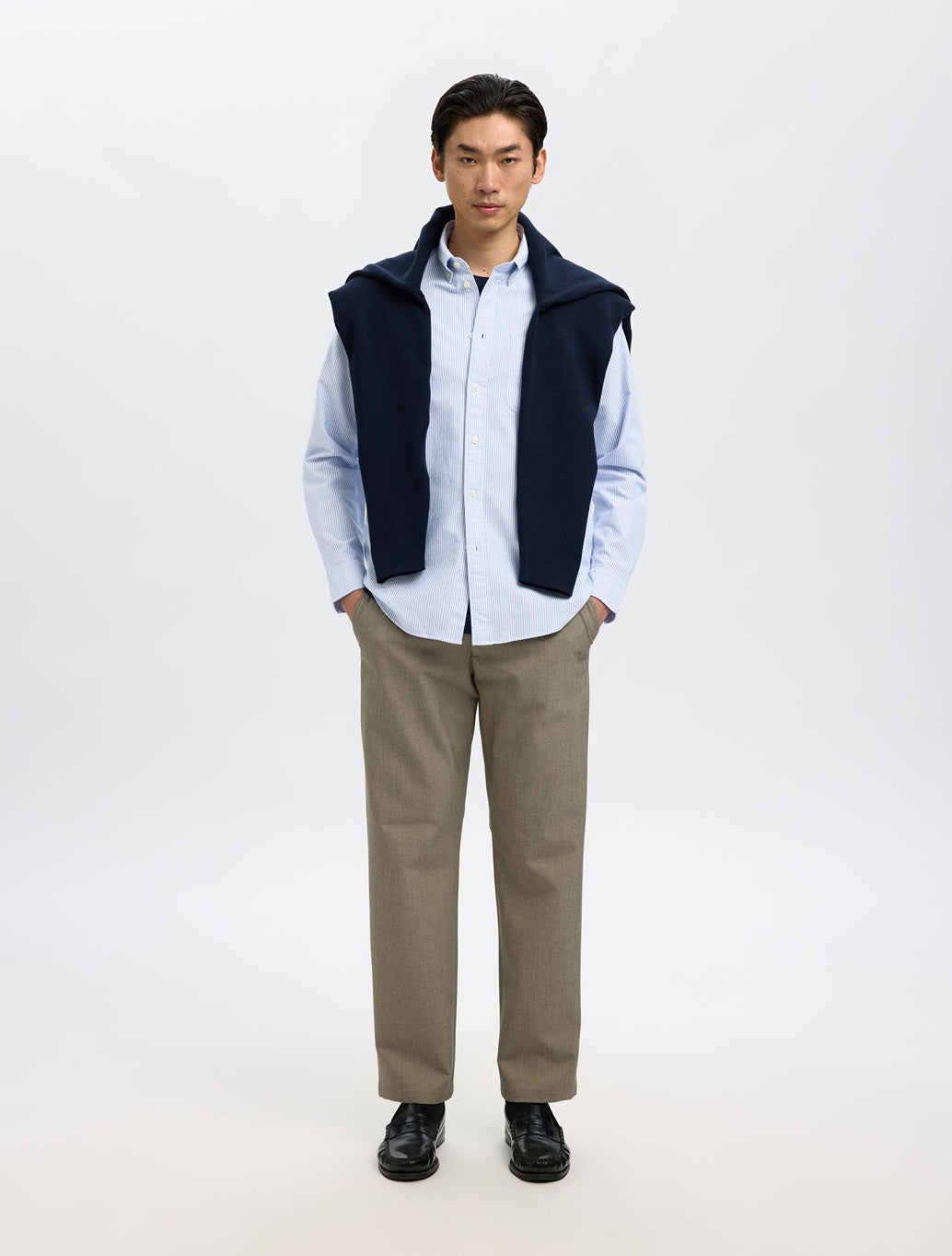 Selected - Rick Oxford Shirt - Blue Stripe