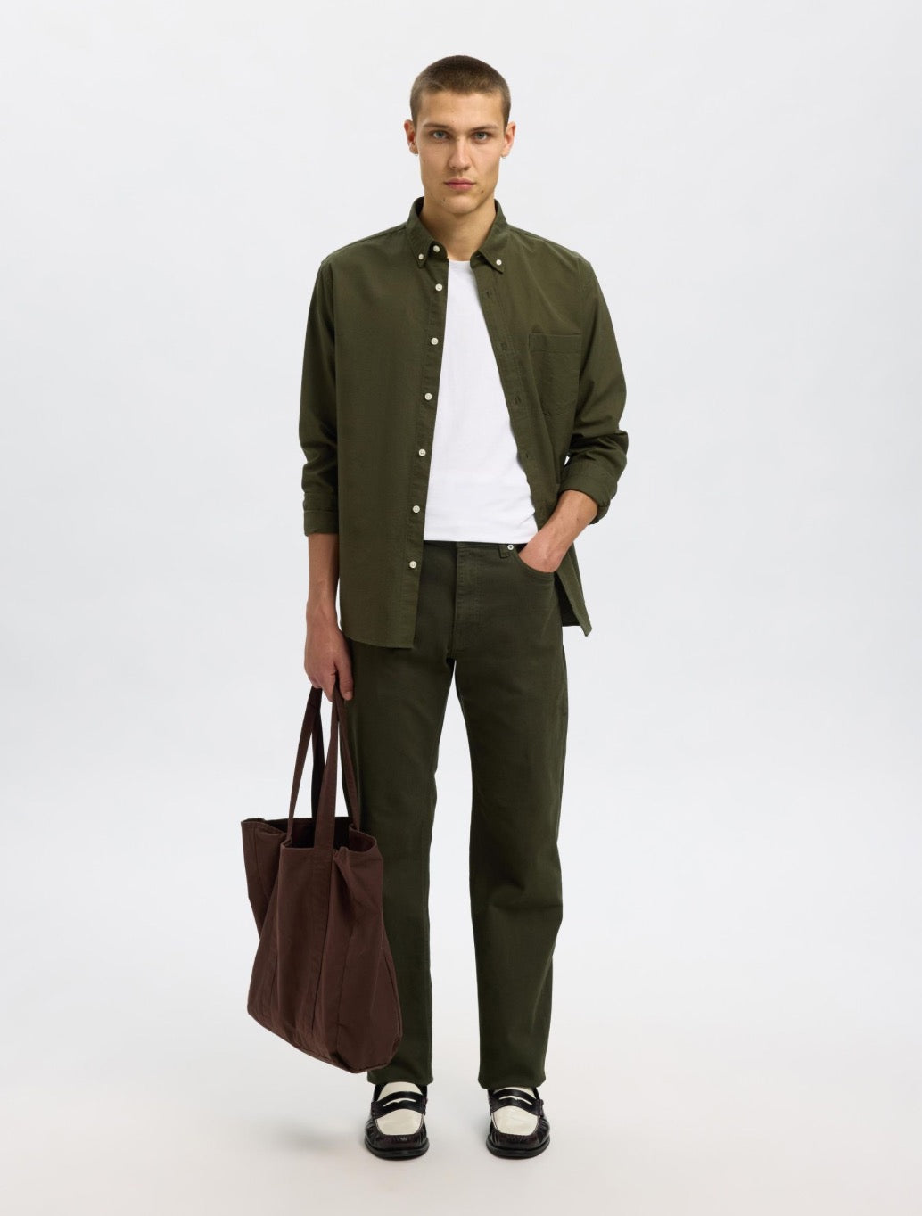 Selected Homme - Rick Oxford Shirt - Dark Green