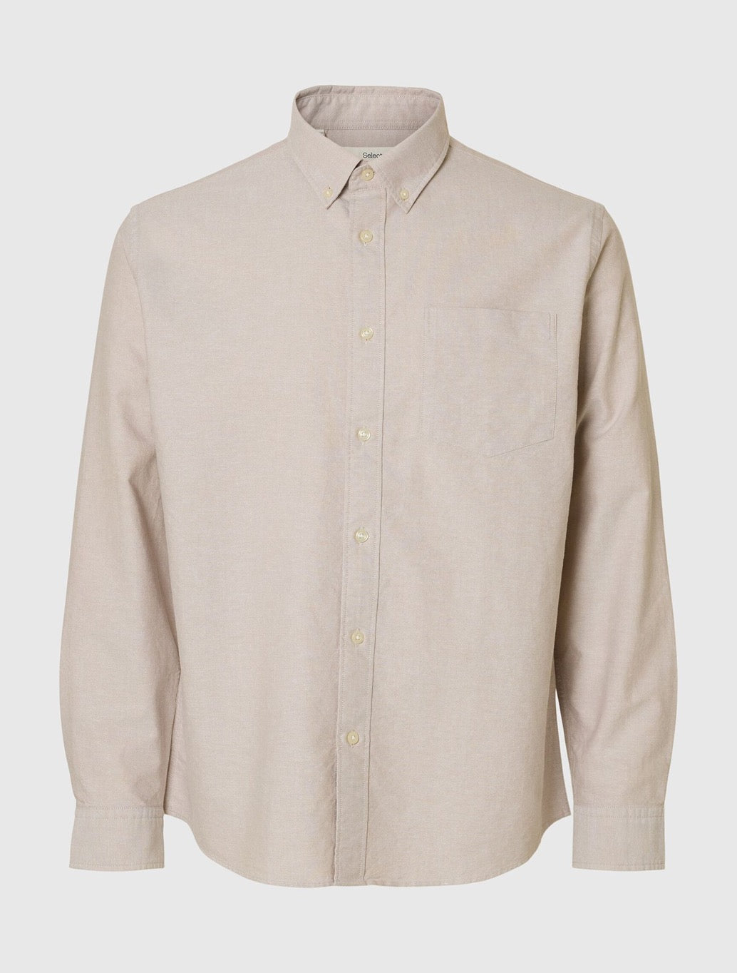 Selected - Rick Oxford Shirt - Light Beige