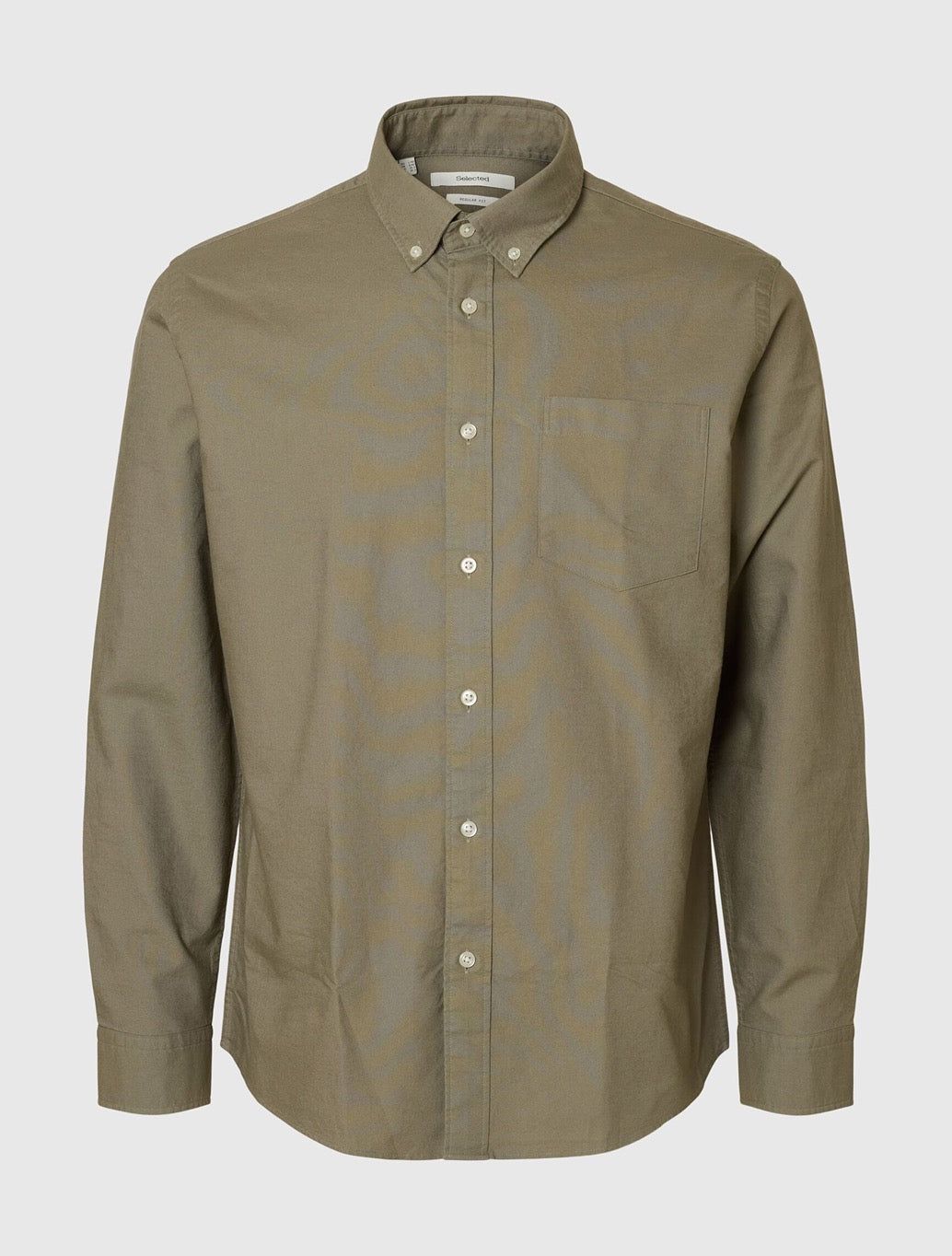 Selected - Rick Oxford Shirt - Light Khaki