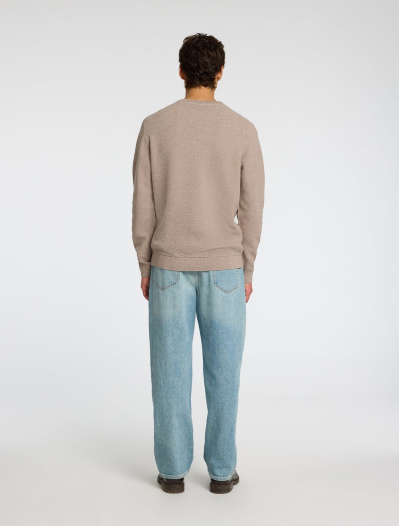 Selected Homme - Ross Crew Knit Jumper - Beige