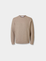 Selected Homme - Ross Crew Knit Jumper - Beige