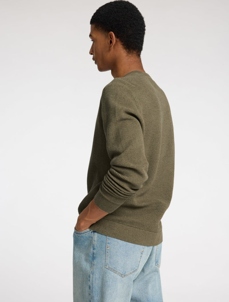 Selected Homme - Ross Crew Knit Jumper - Khaki