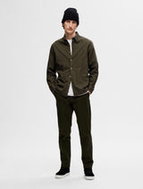 Selected Homme - Slim Owen Flannel Shirt - Dark Green