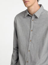 Selected Homme - Slim Owen Flannel Shirt - Grey