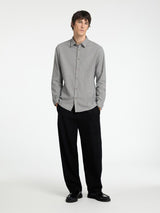 Selected Homme - Slim Owen Flannel Shirt - Grey