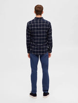 Selected Homme - Slim Owen Flannel Shirt - Navy Check