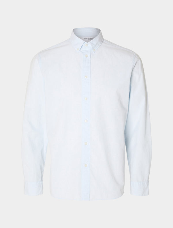 Selected Homme - Slim Rick Poplin Shirt - Light Blue