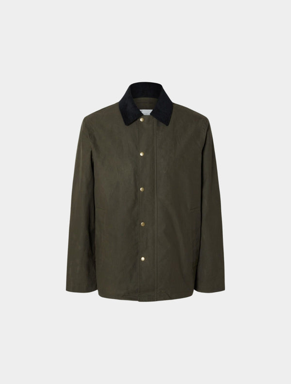 Selected Homme - Walter Waxed Jacket - Khaki