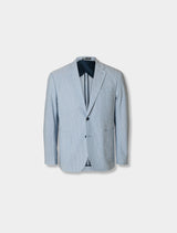 Selected Homme - Yale Seersucker Regular-Fit Blazer - Light Blue Stripe