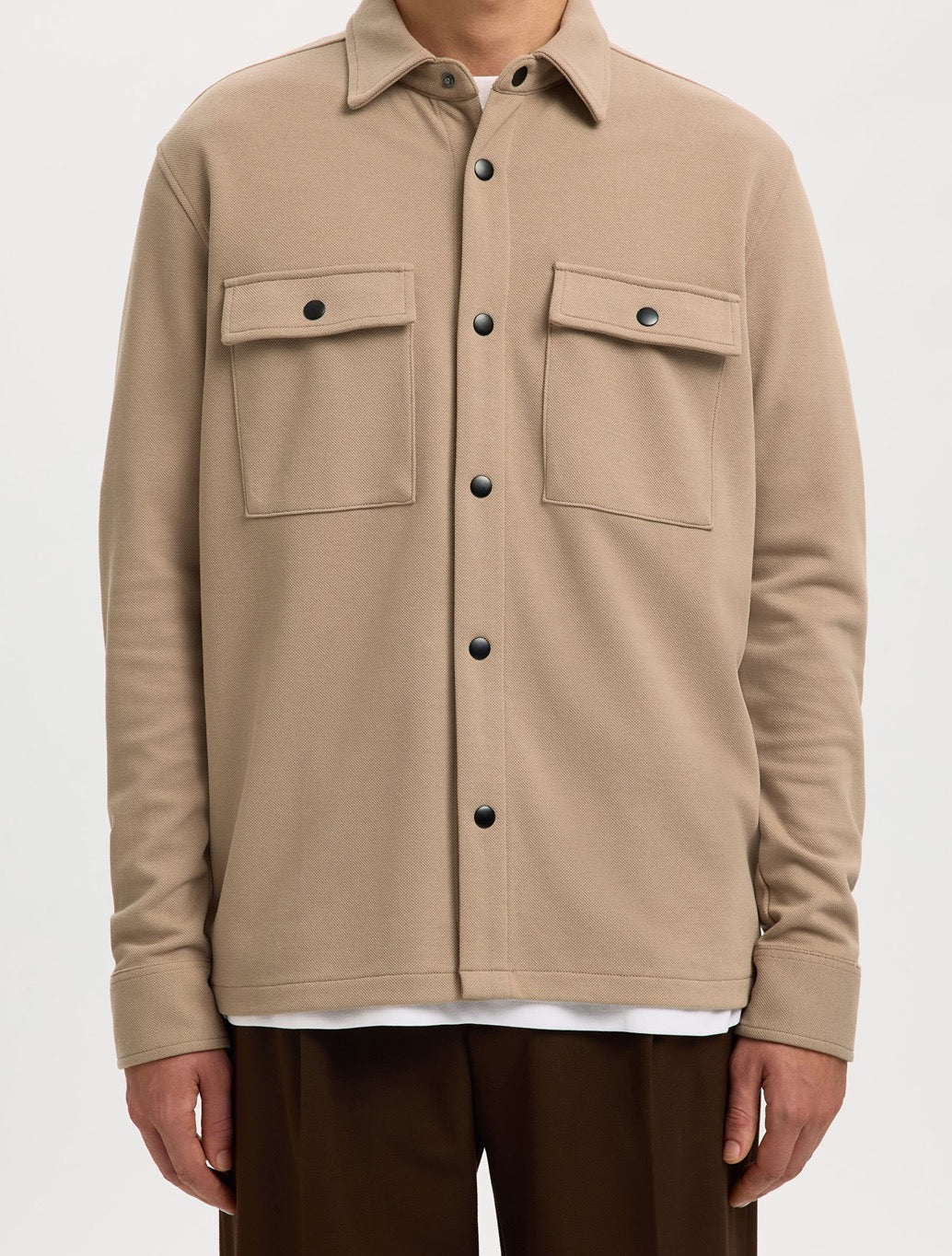 Selected - Jackie Classic Overshirt - Tan